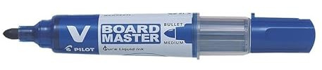 Pilot Begreen V-Board Master Whiteboard-Marker, Rundspitze, 2,3 mm Linie, Blau, 10 Stück