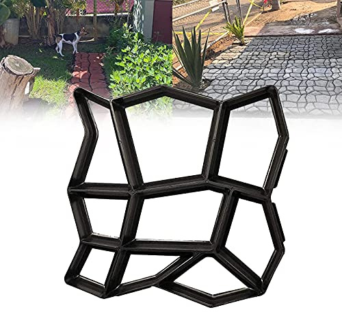 ZhiLianZhao DIY Gehweg Pflasterschablone, Beton Schrittstein Zement Pflasterform Ziegel, Schnell Und Einfach, für DIY Beton Plastersteine Garten, Terrassenplatten