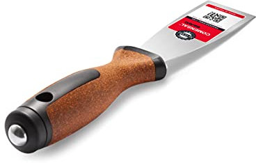 COMENSAL Trockenbau Spachtel 40 mm - Profi Rostfreie Trockenbau Spachtel - Inklusive Metallkappe - Rutschfester Korkgriff - Made in EU