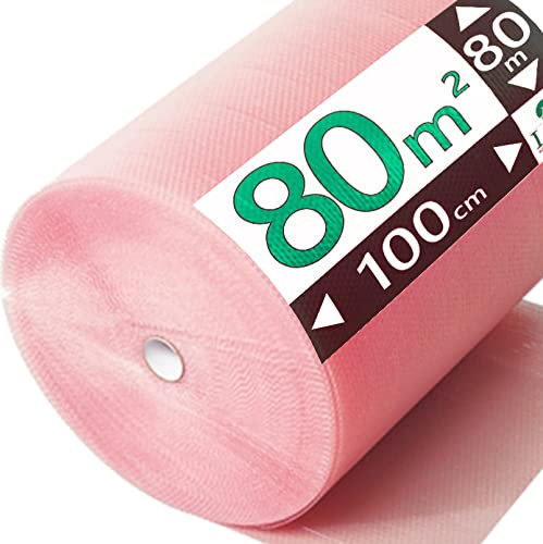 LPF dieLUFTPOLSTERFOLIE Luftpolsterfolie 75my 100cm Verpackungsfolie Luftpolster Rolle Blisterfolie Noppenfolie Polsterfolie Umzug 1m Knallfolie Polstermaterial Umzugfolie 100