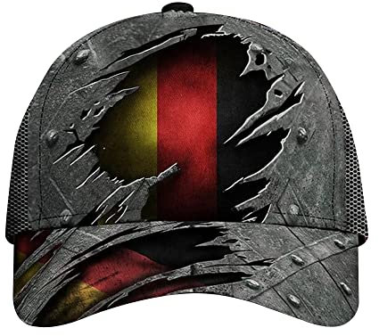 799 Herren Damen Baseball Kappen Snapback Kappe Leicht Verstellbar Outdoor Hut Für Golf Reisen Vintages Patriotisches, Altes Brechendes Klassisches Muster Mit Deutschland-Flagge, Geschenke
