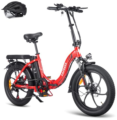 [Officiell ]Fafrees F20 Fatbike män e-cykel hopfällbar cykel 20 tum med 36 V 16 Ah batteri för pendling, E-cykel kvinnor 250 W, 25 km/h elcykel vikbar, Ebike MTB mountainbike 150 kg