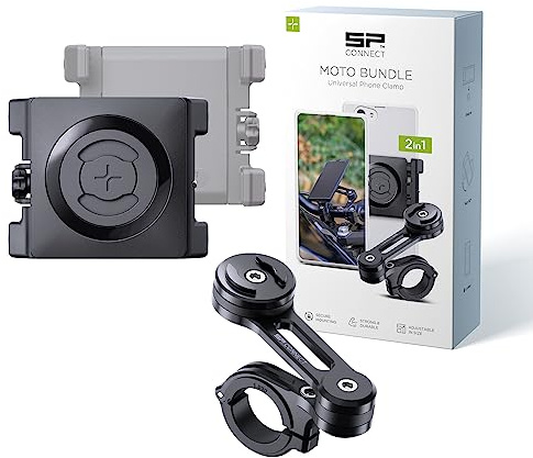 SP CONNECT Moto Bundle SPC+ | Support de téléphone portable pour moto et cyclomoteur | Pince universelle | Compatible avec MagSafe | Pivotant