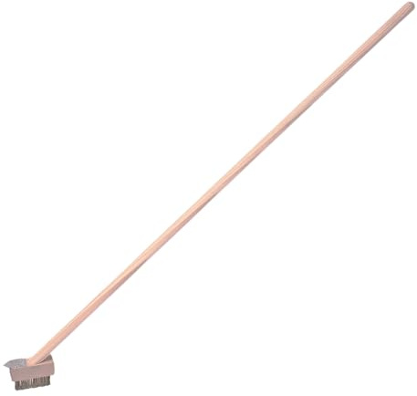 Heavy Duty Weed Wire Brush with Long Handle – Patio Weed Brush with Scraper for Moss Removal, Steel Bristle Driveway & Paving Cleaner Tool for Patio, Decking, Paths & Garden Joints (Large Size 120cm)