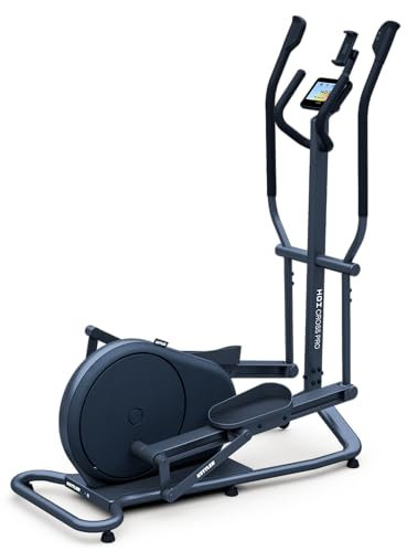 Kettlersport HOI Cross Pro Crosstrainer, Elektromagnetisch, Stone, 161x58x168 cm, 150 kg Belastbarkeit, 48 cm Schrittlänge, 7 Zoll Display