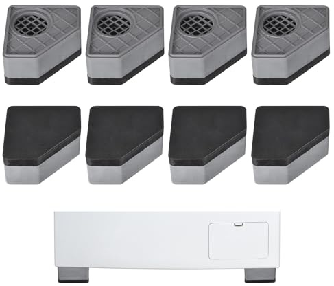 sourcing map 8pcs Anti Vibration Pads for Washing Machine, Washer & Dryer Pedestals, Non-Slip, Shock-Absorbing & Noise-reducing Mats Fits All Machines