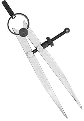 Divisore per Ali in Acciaio Al Carbonio Divisore per Ali in Pelle Ad Alta Precisione con Dado a Molla per Incisioni e Marcature Sulla Pelle (125 mm)