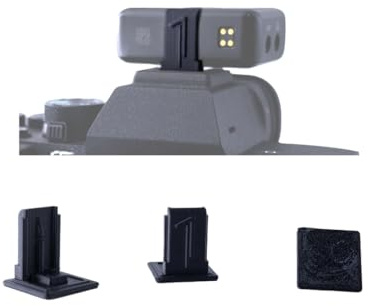 BasementCreator Cold Shoe Mount Replacement for DJI Mic, 3D Printed, Fits Camera Hot Shoe Mounted (3 Pack), Black, BCDM1M