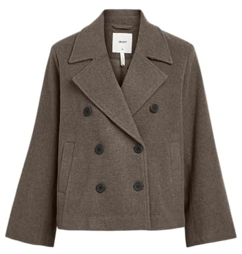 Object Veste courte OBJKEILY pour femme, Morel/détail : mélangé, 40