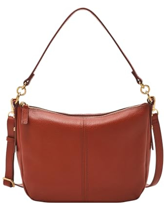 Fossil Jolie Rote Leder Crossbody-Tasche für Frauen