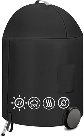 7150 Kugelgrill Abdeckung Grill für Weber 57CM Holzkohlegrills, Wasserdichter & UV-beständige BBQ Grillabdeckung für Weber Grill 57cm,Abdeckung Ersatz für Webber 57 cm Master-Touch(Φ68CM)