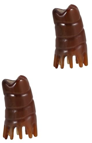 FRCOLOR 2stücke Kreative Kopfhautmassagebürste -horn Wiederverwendbare Shampoo-bürste Für Gesunde Verbessert Die Blutzirkulation Und Fördert Haarwachstum Praktisch Für Tägliche