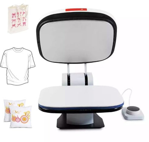 Macchina per pressatura a Caldo Automatica, pressa a Caldo da 15x12 Pollici per Magliette, Riscaldamento rapido e Uniforme, Macchina per trasferimento Termico per Tela, Cuscini, Puzzle, Bianco