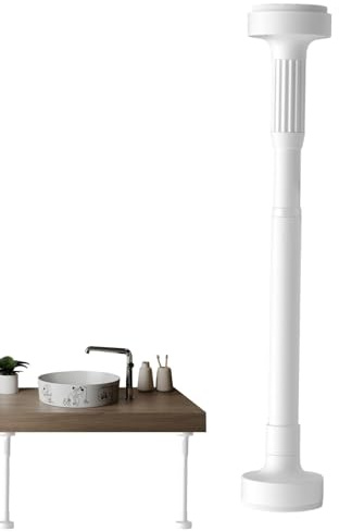 Barra de tensión – Barra telescópica para armario, barra de barra ajustable para visillos de red | Barras de resorte antideslizantes para terremotos, mesas, armarios, refrigeradores