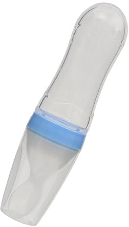 TOYANDONA 1stk Babyflasche Zusammendrücken Babyflaschen Säuglingsnahrungsflasche Reislöffel Trainieren Babynahrungsflasche Babylöffel Neugeborene Fütterung -geschirr-werkzeug Blue