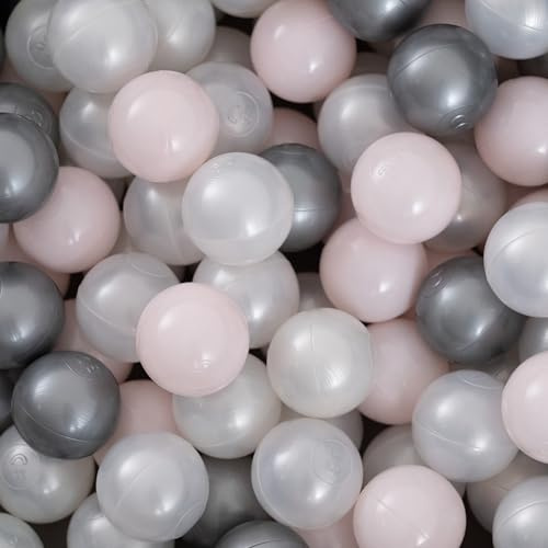MISIOO Bälle für Bällebad - Bällebad Bälle - Bälle Ø 6 cm - Plastikbälle hergestellt aus 100% LDPE - Spielzeug Baby