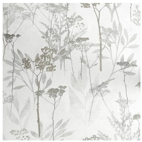 Superfresco Easy Solstice Neutral Floral Wallpaper | Paste the Wall | Neutral Floral | Eco-Friendly