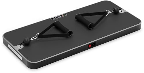 Flow Fitness DSG100i Smart Home Gym - Estación de fuerza compacta con 60 kg de resistencia, 30 niveles y 4 modos de entrenamiento