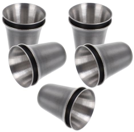 VINTORKY 10 Stück Stapelbare Becher Metallbecher Heiliger Becher Für Gottesdienste Kommunion Stahlbecher 15 Ml