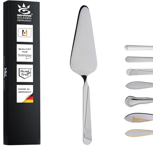 Gehring Solingen Esprit Pelle à gâteau I Pelle à gâteau pour pizza et pâtisserie, lasagnes, quiche en acier inoxydable 18/10 I Passe au lave-vaisselle I Fabriqué en Allemagne