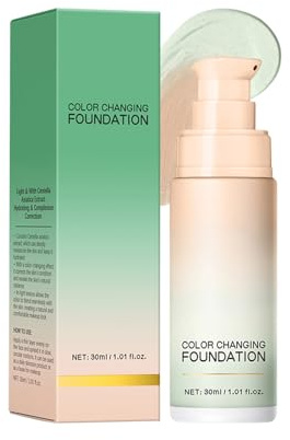 Color Changing Foundationed Liquid Base Makeup Base Concealer All Skin Tone Moisturizing Liquid Foundationed Concealer Moisturizing