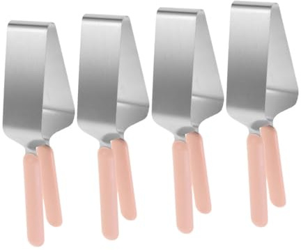 FIXOSHEE Set 4 Pezzi Tagliapasta per Torte in Acciaio Resistenti Paletta per Torte Nuziali e Compleanni Strumento per Taglio Preciso e Distribuzione Uniforme per Matrimoni e Feste