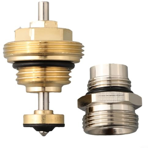 YobiLife Underfloor Heating Manifold M30x1.5 Valve Core Brass Pin Valve Threaded Part Hydronic System G1/2 G3/4 Adapter Radiant Floor Heating Actuator Repair Replacement Connector