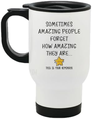 Perfect Mugs Sometimes Amazing People Forget How Amazing They are Travel Mug Friend Tea Coffee Hot Drinks Birthday Funny Secret Santa Gifts for Men Women Boss Colleagues
