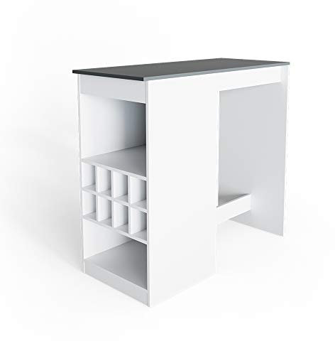 Vicco Bartisch Ross, Bartresen für Esszimmer, Anthrazit/Weiß, 115 x 50 cm