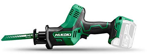 HiKOKI Sega a Gattuccio a Batteria - 18V, Li-Ion, capacità di taglio 50 mm, cambio lama senza attrezzi, LED - Incl. 2 lame, valigetta - Senza batteria e caricabatterie