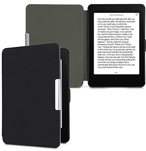 kwmobile Hülle kompatibel mit Amazon Kindle Paperwhite - Nylon eReader Schutzhülle Cover Case (für Modelle bis 2017) - Schwarz