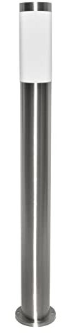 Planetitaly TOKYO Lampion LED culot E27 acier inoxydable poteau imperméable extérieur lumière jardin allée chemin de cour, 230 V 80 cm (800 mm)