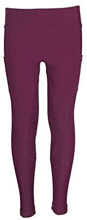 MS-Trachten Reitleggings Damen Damenreitleggings Reithose Rosina Silikonbesatz … (158/164, Bordeauxrot)