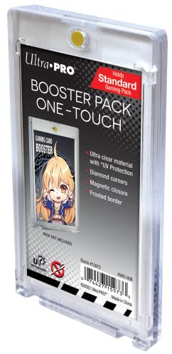Ultra Pro - UV Magnetic One-Touch for Standard Size Card Booster Pack - Protect Your Collectible Cards, Sports Cards, and Gaming Cards, Perfect for Card Display and Protection