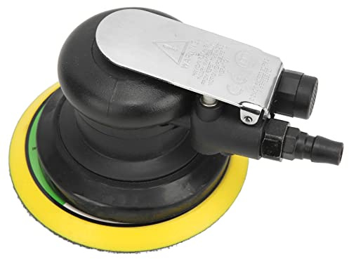 Lijadora Orbital Aleatoria de 5 Pulgadas, 12000 RPM 10.5CFM Lijadora de Palma Neumática 90 PSI Lijadora de Automóvil Accionada por Aire Pulidora Orbital para Muebles de Trabajo de Madera de Carrocería