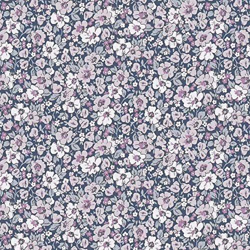Laura Ashley Libby Vliestapete Purple 10mx52cm | Tapeten Wohnzimmer, Wandverkleidung | Einfach anzubringen und zu Entfernen 1005 x 52