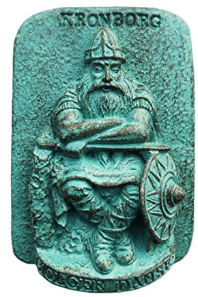 Holger Danske Kronborg Dänemark Kühlschrankmagnet Reise Souvenir 3D Kühlschrank Dekoration Magnetaufkleber handbemalt