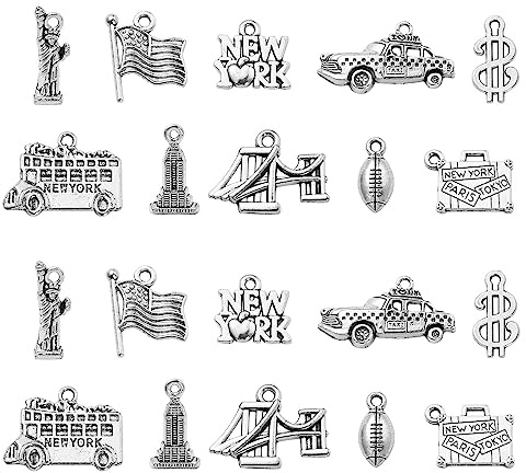 DanLingJewelry Tibetische Reise-Charm-Anhänger für Schmuckherstellung, Handwerk