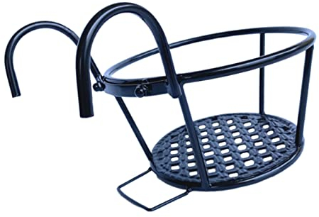 Amosfun 1stk Hängender Blumenpflanzer Zaunpflanzgefäße Aus Metall Hängender Pflanzkorb Balkon Hängen Pflanzgefäße Aus Eisenzaun Pflanzenaufhänger Für Die Wand Wandregale Eisen Hängen Mauer