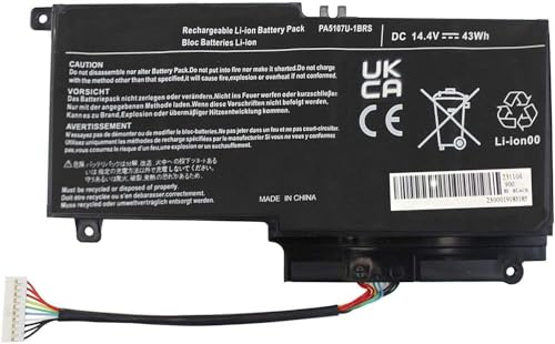 FESTAS 14.4V 43W PA5107U-1BRS Laptop Ersatz Akku für Toshiba Satellite L50 L50-A L55 L55t P50 P50-A P50-b P55t-a P55t-A5116 S55-A5295 S55t-A5202 S55t-A5337 Laptop-PC