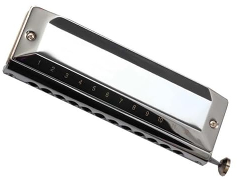 Chromatische Altmundharmonika mit 12 Löchern, spezielles Messingrohr, Standard-Klangqualitätsinstrument Mundharmonika-Set