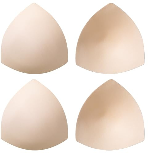 BBTO 2 Paia Inserti per Reggiseno Rimovibili Coppette per Bra Triangolare Traspirante da Donna