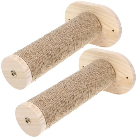BELLIFFY 2stücke Wandmontierte Klettersäule Für Katzen Aus Katzenwandtreppe Als Und Kratzbaum Katzenmöbel Für Indoor-nutzung Holz Katzenregal-Kletterer