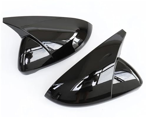 Seitenspiegel Cap Für VW Für Golf 7 MK7 7,5 Für GTI Für Touran 2013-2020 Seite Rückspiegel Abdeckung Kappen Auto Spiegelkappen(Bright Black)