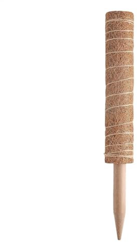 Stapelbare Moosstange, Moosstange, Moosstange, Zimmerpflanzen-Stützpfähle, stapelbare Kokosfaser, Moosstange für Indoor-Kletterpflanzen, Pflanzenstützpfähle für Anfänger, ideal für Pothos, Efeu