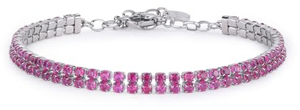 Brosway Damarmband i stål, damarmband med önskningssamling - BEI098, 185mm, Rostfritt stål, Zirkonia