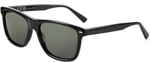 ZENOTTIC Gafas de Sol Polarizadas Hombre Cuadradas: Gafas de Sol Retro Modernas Protección UV400 - Montura Rectangular Clásica