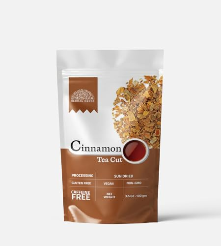 Hebhac Herbals Crushed Cinnamon Bark 100 g | Flavorful Indian Spice | Naturally Dried Sticks | Ground Cinnamon Bark for Herbal Teas