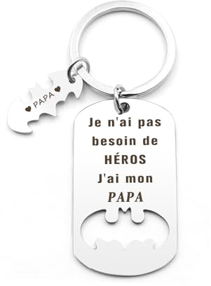 Bluckincle Cadeau Papa,Porte Clef Papa,Cadeau Pere,Futur Papa,Cadeau Papa Noel,Cadeau Beau Pere,Don Papa,Jeune Papa,Meilleur Papa