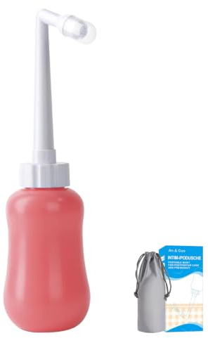 Po Dusche Intimdusche Portable Bidet 360ml BPA-frei - Für Wochenbett Schwangerschaft Perioden Intimreinigung - Sanfte & hygienische Popodusche Tragbar Reise Toilette